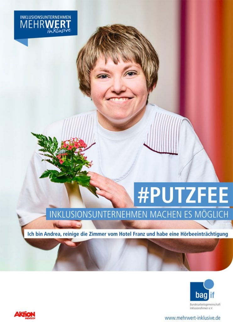 Plakat MehrWert Kampagne Putzfee